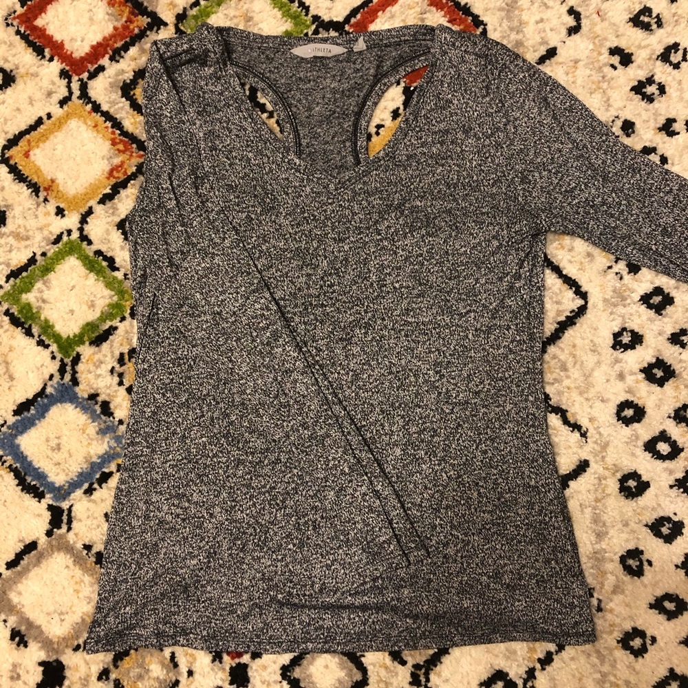 Athleta racer back cutout top